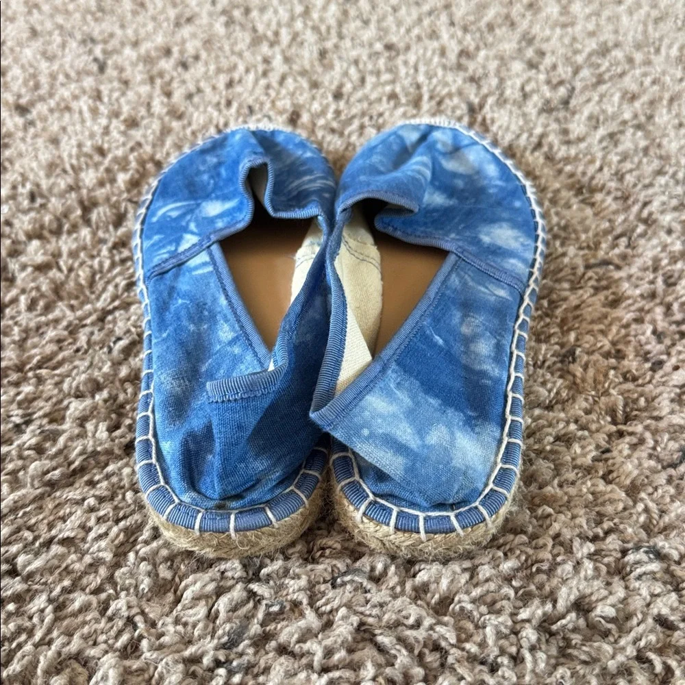 J. Crew Blue Tie-Dye Espadrilles